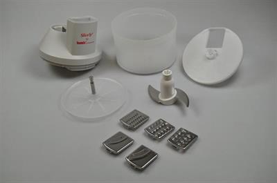 SliceSy Küchenmaschine, Bamix Mini Chopper & Stabmixer - Grau