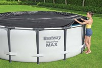 Poolabdeckung, Bestway Swimmingpool - Kunststoff  (10 eckig)